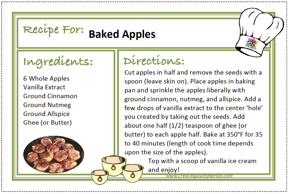 simple recipes thesis